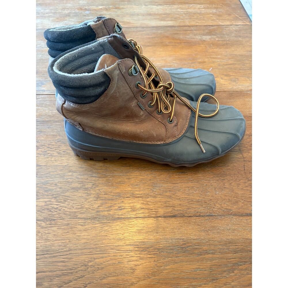 Men's Sperry Top-Sider Avenue Leather Duck Boots US 10 Winter Hiking Waterproof - Picture 4 of 7